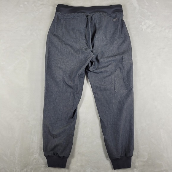 Figs Zamora Jogger Scrub Pants Women's Small Petite Gray Medical Uniform Utility - Picture 6 of 11